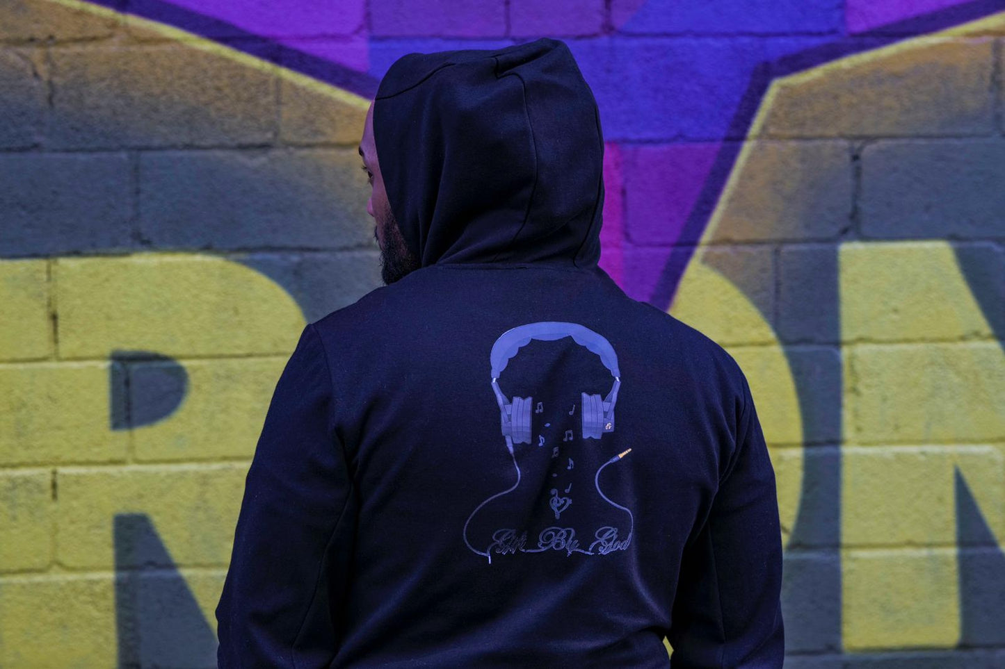 Black Track Suit with black logo at the back